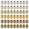 180Pcs 3 Colors Tibetan Style Alloy Beads TIBEB-GO0001-12-1