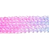 Transparent Gradient Color Glass Beads Strands GLAA-G101-2mm-10-3