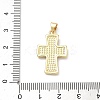 Brass Micro Pave Cubic Zirconia Pendants X-KK-P345-57G-3