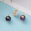 Natural Rose Quartz & Amethyst & Lapis Lazuli Pendants PALLOY-JF00591-3