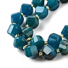 Natural Quartz Dyed Beads Strands G-U023-A02-12-4