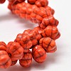 Autumn Theme Dyed Synthetic Turquoise Bead Strands G-M148-02-B-1