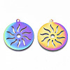 Ion Plating(IP) 201 Stainless Steel Pendants STAS-R114-013-2