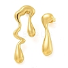 Ion Plating(IP) 304 Stainless Steel Stud Earrings for Women EJEW-S227-37G-1