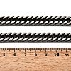 Non-Tarnish Men's 304 Stainless Steel Diamond Cut Cuban Link Chain Necklaces NJEW-L173-002A-P-3
