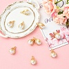 10Pcs ABS Plastic Imitation Pearl Pendants FIND-YW0008-30-4