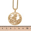 Ring with Cat Shape Pattern 201 Stainless Steel Pendant Necklaces for Men Women LS-NJEW-K283-13G-3