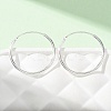 925 Sterling Silver Huggie Hoop Earrings EJEW-C179-05A-S-3