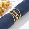 304 Stainless Steel Multilayer Open Cuff Rings for Women LS-RJEW-Z077-01G-02-1