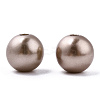 Spray Painted ABS Plastic Imitation Pearl Beads OACR-T015-05B-05-2