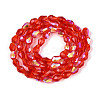 Transparent Electroplate Glass Beads Strands LS-EGLA-N023-6x8mm-A04-2