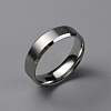 Matte Style 304 Stainless Steel Wide Band Finger Rings for Women Men LS-RJEW-WH0009-14E-P-1