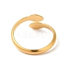 Ion Plating(IP) 304 Stainless Steel Cuff Rings RJEW-E063-23G-3