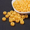 Opaque Acrylic European Large Hole Beads PL338-74-1