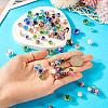 72Pcs 18 Styles Luminous Handmade Gold Sand Lampwork Beads LAMP-TA0001-39-7