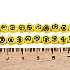 Handmade Millefiori Glass Flat Round Bead Strands LK-P010-06-3