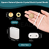1 Strand Square Natural Quartz Crystal Rock Crystal Beads Strands G-NB0005-55-2