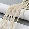 Electroplate Imitation Jade Glass Bead Strands EGLA-J047-3x2mm-F03-1