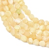 Natural Yellow Jade Beads Strands G-P611-C34-01-4