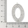 Rack Plating Brass Micro Pave Cubic Zirconia Pendants KK-L224-051P-3