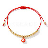 Evil Eye Brass Enamel Charm Bracelets LY1525-2-1