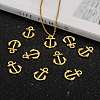Anchor Brass Pendants ZIRC-F022-64G-6