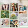 Printed Natural Wood European Beads WOOD-PH0002-79D-6