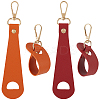 4Pcs 2 Colors Imitation Leather Hat Clips FIND-GF0008-14B-1