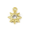 Brass Pave Clear Cubic Zirconia Pendants LS-KK-L238-12G-1