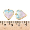 304 Stainless Steel Enamel Pendants STAS-U057-07G-B-3