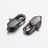 304 Stainless Steel Lobster Claw Clasps X-STAS-F148-16x8-08B-2