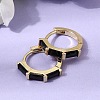 Brass Pave Cubic Zirconia Hoop Earrings EJEW-G471-09G-5