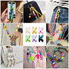 20Pcs UV Plating Opaque Acrylic European Beads OACR-TADJ0001-16K-6