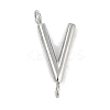 304 Stainless Steel Letter Connector Charms LS-STAS-M108-01P-22-1