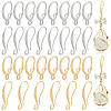 BENECREAT 16 Pairs 4 Style Brass Earring Hooks Sets KK-BC0011-26-1