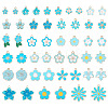 48Pcs 24 Styles Alloy Enamel Pendants ENAM-TA0004-14-2