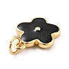 Rack Plating Brass Enamel Charms KK-G387-09G-06-3