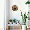 MDF Printed Wall Clock HJEW-WH0058-020-7