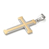 PVD Vacuum Plating 304 Stainless Steel Pendants STAS-G346-17GP-2