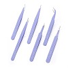 Tarnish Resistant 201 Stainless Steel Beading Tweezers Sets LS-TOOL-F006-11A-1