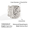 Vintage Wide Band 304 Stainless Steel Adjustable Cuff Rings for Women DC1658-2-1