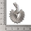 Non-Tarnish 304 Stainless Steel Pendants STAS-L081-035P-3