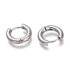 Tarnish Resistant 201 Stainless Steel Huggie Hoop Earrings EJEW-O095-05-01-2