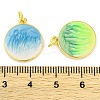 Brass Enamel Pendants KK-S401-07G-3