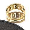 Hollow Ring 304 Stainless Steel Finger Ring for Women RJEW-L126-18B-G-3