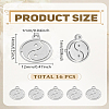 16Pcs 304 Stainless Steel Charms STAS-LP0003-22-2