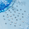 300Pcs 304 Stainless Steel Snap on Bails STAS-UN0034-86-3