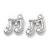 Brass Micro Pave Clear Cubic Zirconia Charms KK-M102-47P-1