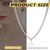 1Pc 304 Stainless Steel Letter Pendant Necklaces NJEW-LP0001-33A-P-2