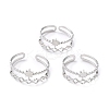 Tarnish Resistant 304 Stainless Steel Finger Rings RJEW-L102-26P-1